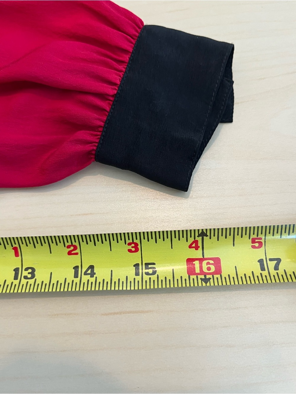 Red Embroidered Collared Button-Up Top - Picture 11 of 12